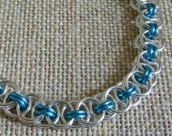 Celtic Helm or Parallel Weave Chainmaille Bracelet