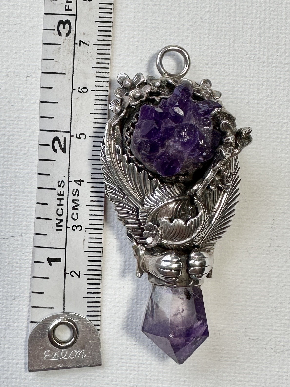 Vintage Bob Stringer One of a Kind, Sterling Silver Pendant - Etsy