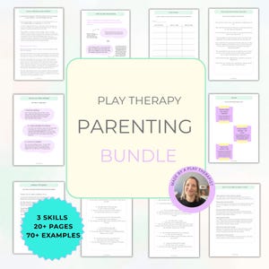 Play Therapy Parenting Bundle: Kids Behavior & Emotional Skills (Digital Download)