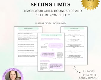 Parenting Limit Setting Guide: Kids Behavior & Emotional Tool (Digital Download)