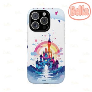 Broken Glass Castle, Disney Stained Glass Effect Phone Case, Magsafe Mosaic Tough Case, Disney Phone Case for iPhone Samsung Google Pixel