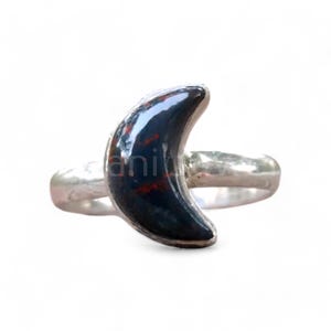 Natural Bloodstone Ring, 925 Sterling Silver Ring, Handmade Ring, Statement Ring, Daily Wear Ring, christmas Gift, Gift For Women&#39;s