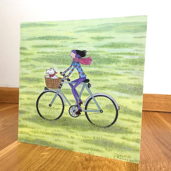 lady on bicycle