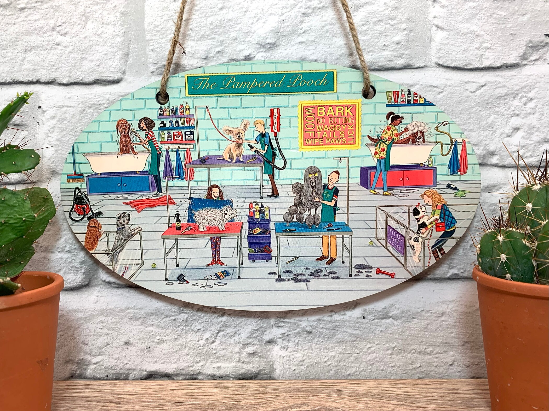 Dog groomer gift, dog groomer thank you gift, dog owner gift, dog lover  gift, dog trainer gift, dog sitter gift, dog groomer plaque, dog art