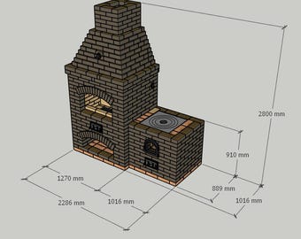 proyecto, barbacoa, complejo de barbacoa, barbacoa, horno para caldero
