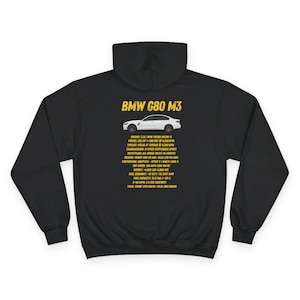 BMW G80 M3 Champion Hoodie, Car Apparel