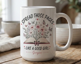 Cadeau voor boekenliefhebbers, gepersonaliseerde leesmok, grappige boekenmok, cadeau voor lezer, cadeau voor boekenwurm, cadeau voor bibliothecaris, cadeau voor leraar, koffiemok om te lezen