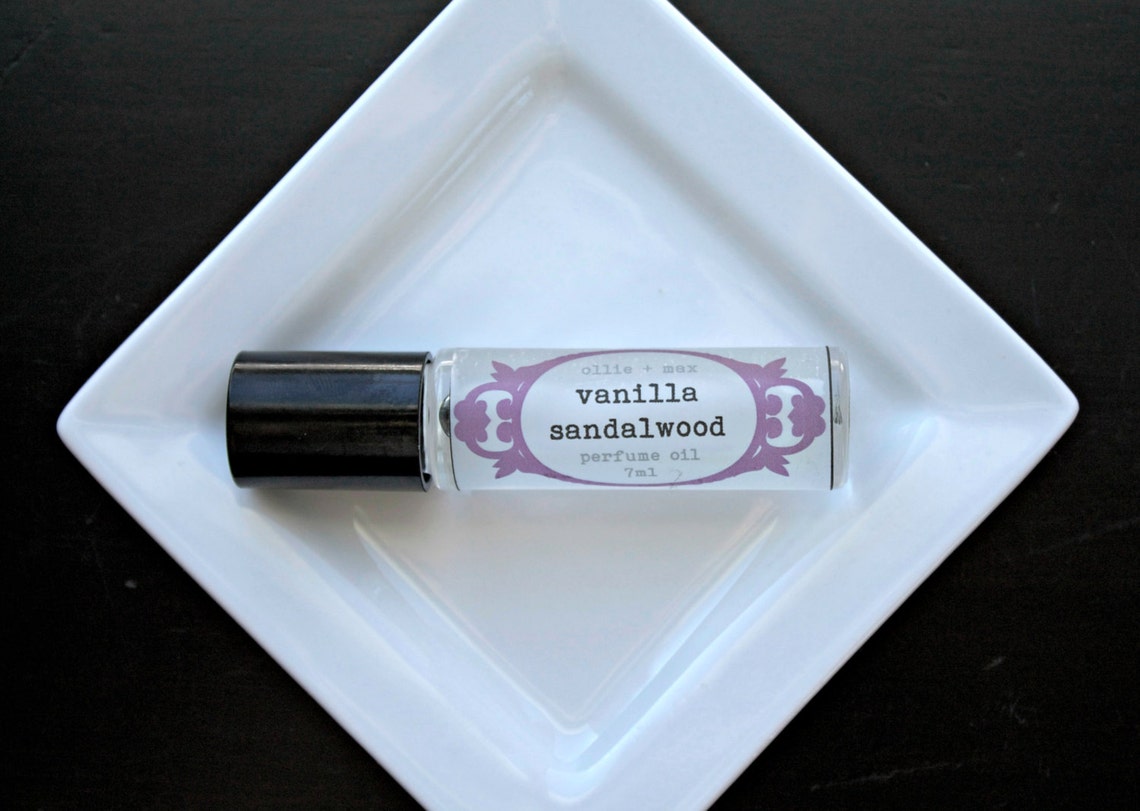 Vanilla Sandalwood Perfume Oil Vegan and Natural Etsy