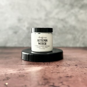 Autumn Witch Lotion, Pumpkin Spice Lotion, Vegan lotion