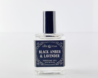 Black Amber Lavender Vegan Perfume Oil