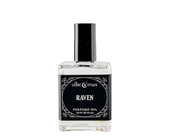 Raven Perfume Oil: Sandalwood, Patchouli, Cinnamon - Vegan & Cruelty-Free