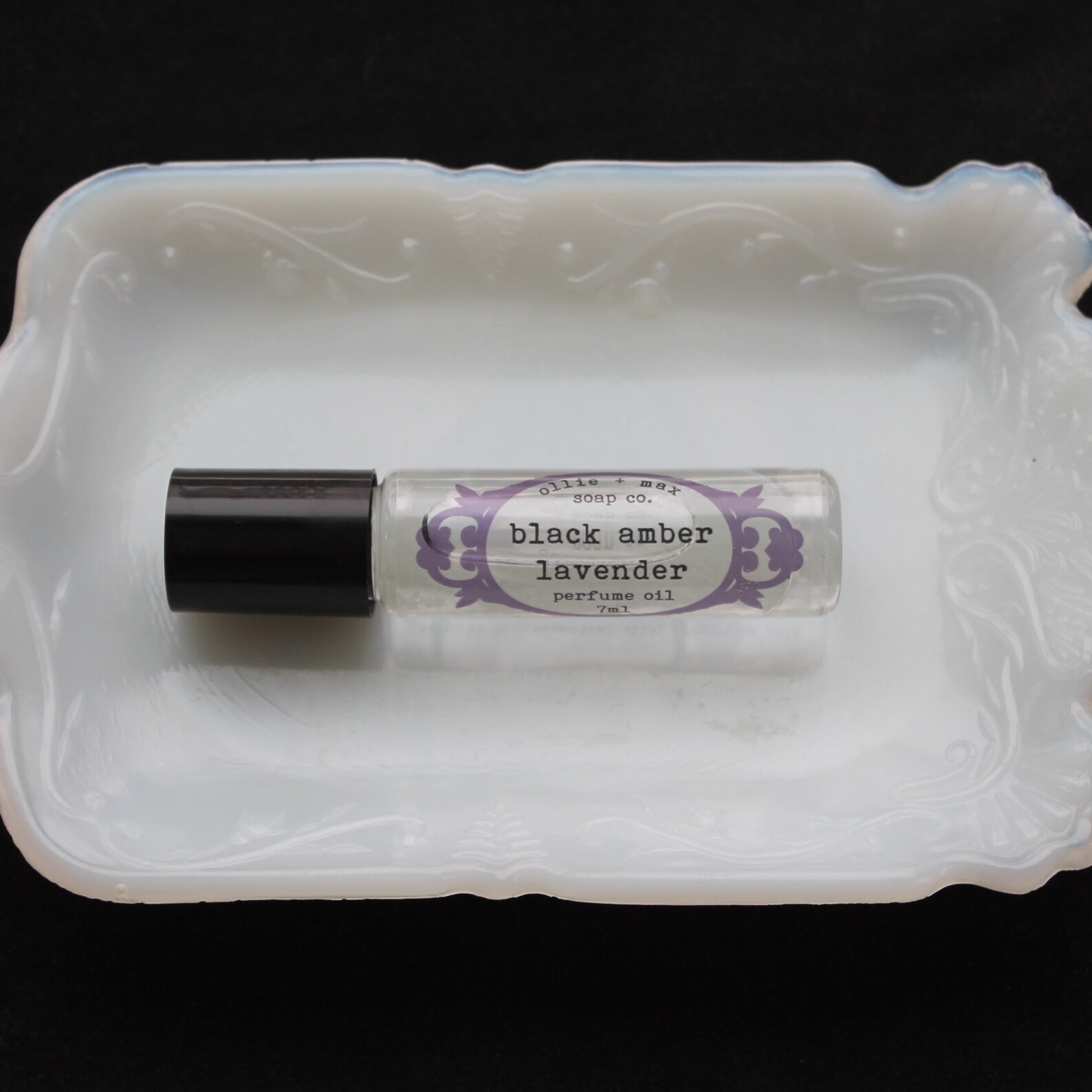 Black Amber Lavender Vegan Perfume Oil | Etsy