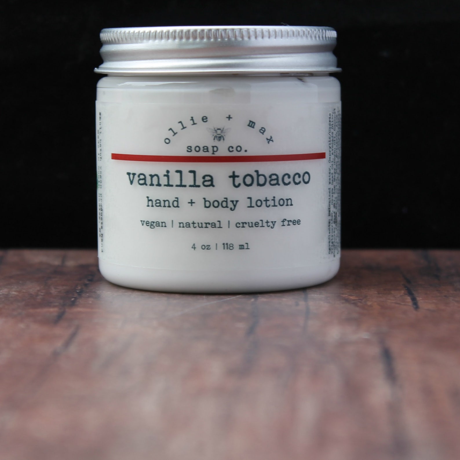 Vanilla Tobacco Vegan Body Lotion Etsy