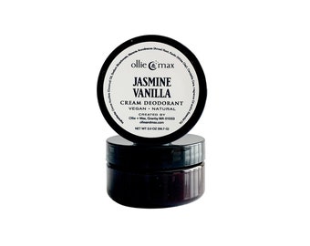 Jasmine Vanilla Natural Vegan Aluminum Free Deodorant Cream
