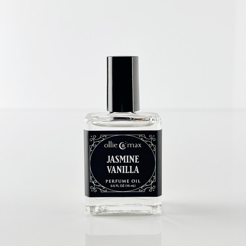 Jasmine Vanilla Perfume Oil Natural and Vegan image 1