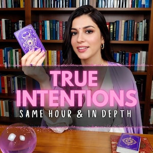 True Intentions Tarot Reading, Same Hour Psychic Reading, Fast Tarot Reading, Love, Future, Feelings Tarot Cards, Exact Thoughts Detailed
