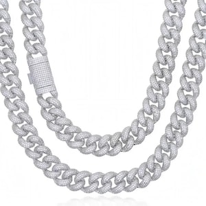 CUBAN LINK 14MM | Fully Iced-Out Cuban Link | Cuban Link Chain | Iced-Out Accessories | Hip-hop Accessories | Free Fast Shipping | Gifts