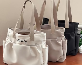 Bolsa para laptop de lona bordada: bolsa de trabalho estilo boho para estudantes