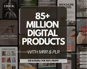 85 Million Digital Products Bundle | Master Resell Rights MRR & Private Label Rights PLR for Passive Income, Done For You DFY