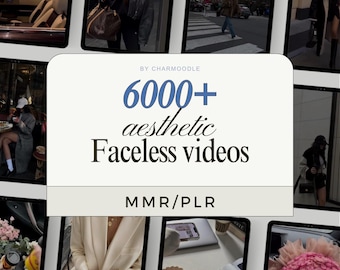 6000+ Faceless Videos Reel Templates Bundle | Aesthetic Instagram TikTok Reels | DFY Marketing Videos with PLR & MRR Resell Rights
