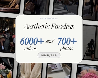 6000+ Faceless Videos and 700+ Bonus Photos | Reels Templates Bundle | Aesthetic Instagram TikTok | DFY PLR & MRR Resell Rights