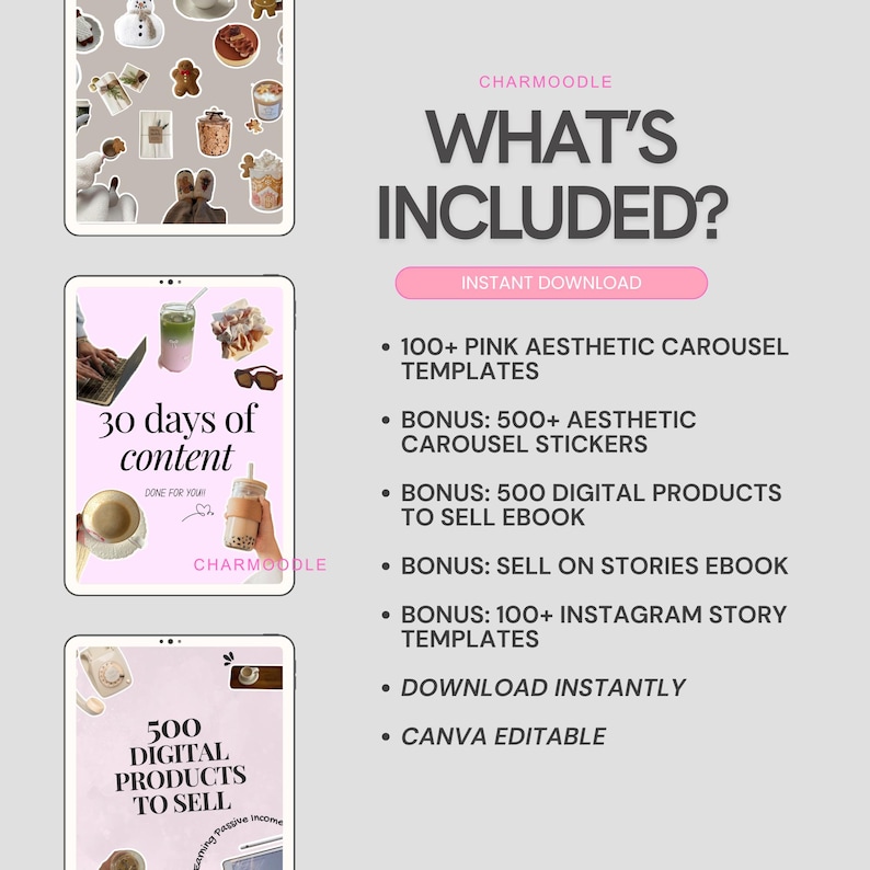 100+ Pink Instagram Carousel Templates | Faceless Marketing | Canva ...