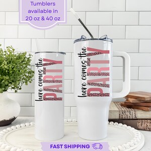 Bachelorette Tumblers, Personalized Bridesmaid Gift, Bridesmaid Proposal Gift, Bridal Party Gift, Bride Tumbler, 40 Oz Tumbler With Straw