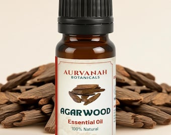 Agarwood (Oudh) Essential Oil | Therapeutic Grade Aromatherapy Oil for Diffuser, Perfume & DIY