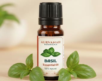 Ätherisches Basilikumöl - 100% reine, natürliche, unverdünnte und therapeutische Öle für die Aromatherapie, Kerze, Aromadiffusor & DIY - 5 ML bis 1000 ML