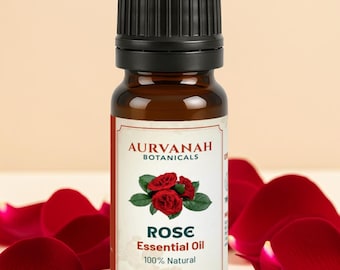 Aceite esencial de rosa / Aceite de aromaterapia de grado terapéutico para perfumería y difusor - 100 % natural