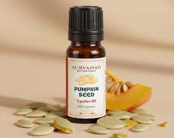 Pumpkin Seed Carrier Oil | 100% Pure, Natural, and Cold Pressed Oils for Aromatherapy, Body Massage, Skin & Hair - 5 ML To 1000 ML