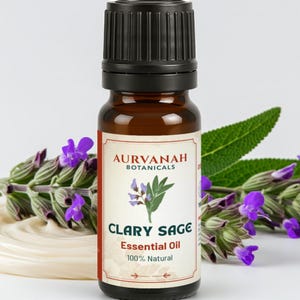 Olio essenziale di salvia sclarea / Oli 100% puri, non diluiti e naturali per aromaterapia, produzione di candele, diffusori di profumi e aromi / da 5 ml a 1000 ml