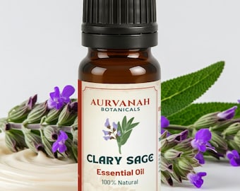 Clary Sage Essential Oil | 100% Pure, Undiluted and Natural Oils for Aromatherapy, Candle making, Perfume & Aroma Diffuser | 5ML To 1000ML