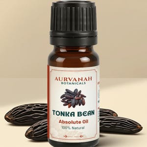 Olejek eteryczny z fasoli tonka – 100% czysty i naturalny olejek aromaterapeutyczny do perfum, świec i dyfuzorów