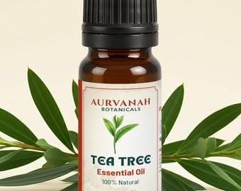 Aceite esencial de árbol de té / 100 % puro, natural y sin diluir / Aceite de melaleuca australiano para aromaterapia, piel y difusor