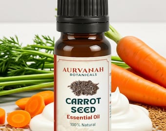 Aceite esencial de semilla de zanahoria / 100 % puro, natural / Aceite de aromaterapia de grado terapéutico para masajes corporales, cabello, piel y difusores - De 5 a 1000 ml