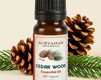Cedarwood Essential Oil - Pure Cedrus Deodara, Aromatherapy Oil by Aurvanah