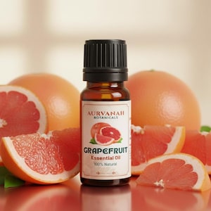 Aceite esencial de pomelo / Aceite cítrico 100 % puro y natural, prensado en frío para aromaterapia y difusor