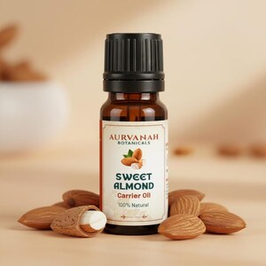 Sweet Almond Carrier Oil | 100% Pure, Natural, and Undiluted Oils for Massage, Aromatherapy,Hair, Skin & Diffuser - 5 ML To 1000 ML