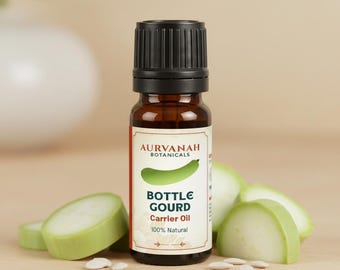 Bottle Gourd Seed Oil | 100% Pure and Natural | Cold Pressed Carrier Oil for Skin, Hair, Massage & Aromatherapy Blends - 5ML To 1000ML