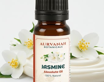 Jasmine Essential Absolute  Oil | Therapeutic Grade Aromatherapy Oil for Perfume, Diffuser & DIY