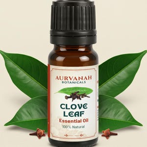 クローブリーフエッセンシャルオイル – アロマセラピー、キャンドル、ディフューザーに最適な天然セラピューティックグレードオイル