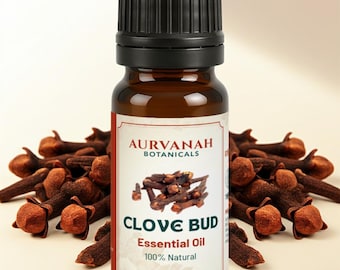 Aceite esencial de clavo de olor / Aceite aromático cálido y especiado para aromaterapia, perfumes, esencias, velas y difusores / Syzygium aromaticum puro