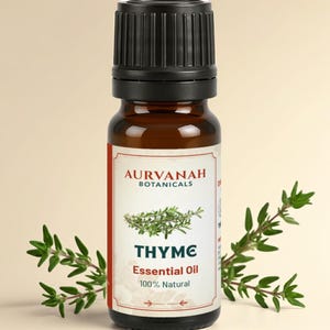 Pure Thyme Essential Oil: Herbal Aromatherapy Oil for Diffusers & DIY