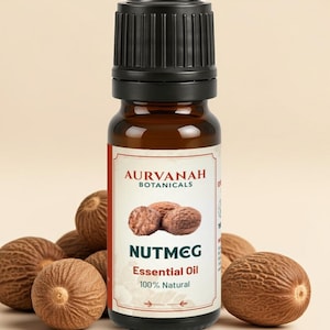 Olejek eteryczny z gałki muszkatołowej | 100% czysty, naturalny i terapeutyczny | Olejki Myristica fragrans do aromaterapii i dyfuzorów – od 5 ml do 1000 ml