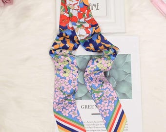 Skinny sjaal van 100% zijdekeperstof, accessoire voor nekhaarzakjes