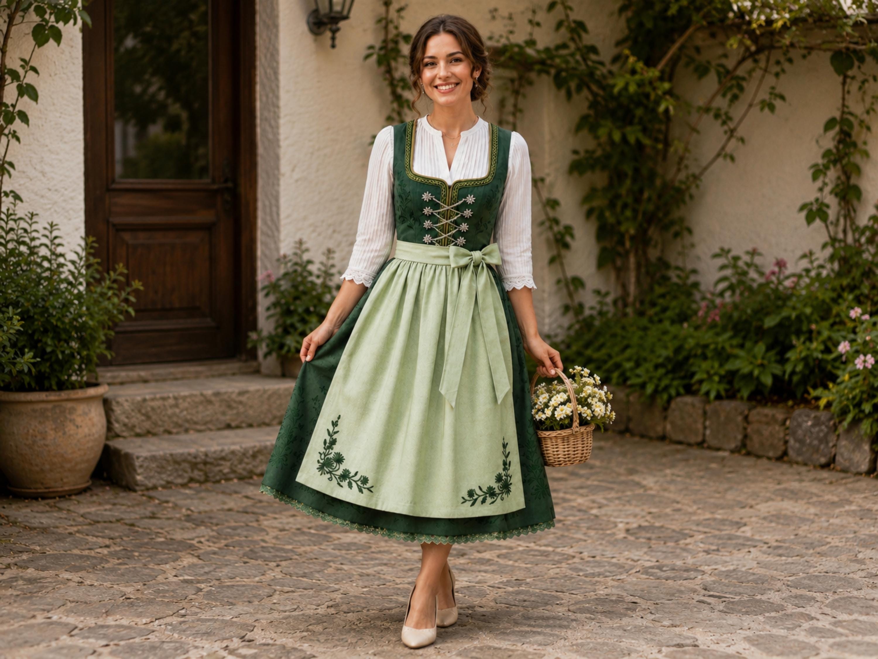 Bavarian Womens Long Dress