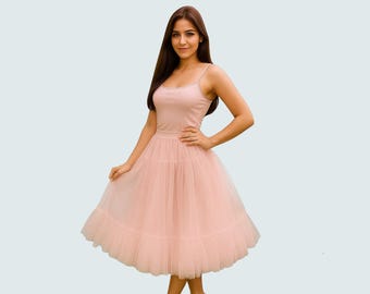 Enagua de tul hecha a mano: enagua de boda de estilo vintage