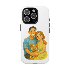 Custom Photo Phone Case, Personalised Cartoon, Portrait Design, Unique Gift