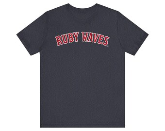 Maglietta Ruby Waves dei Phish / Ispirata ai Boston Red Sox / Maglietta dei Phish in stile baseball per i fan